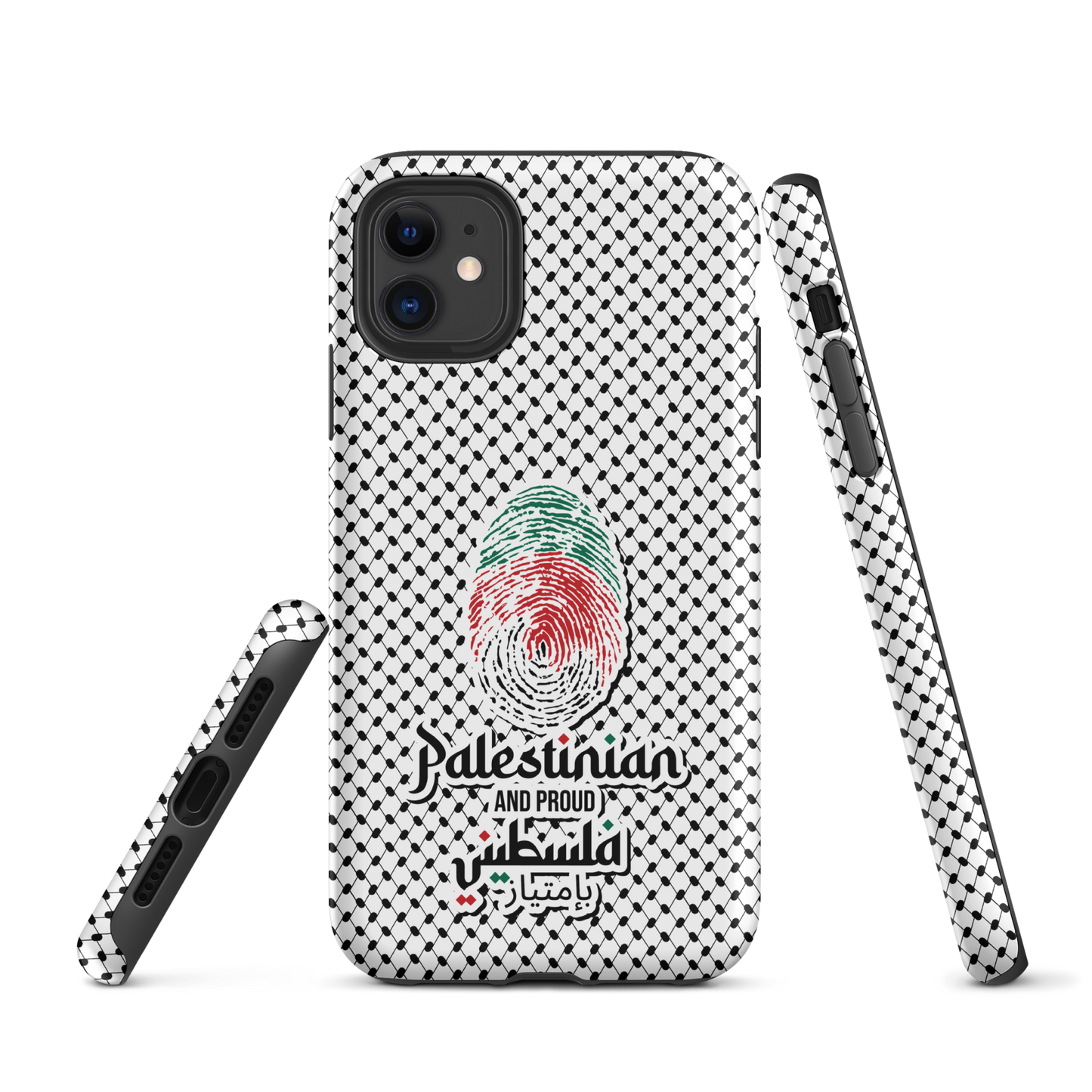 Palestine Falstni Fingerprint Tough iPhone Case