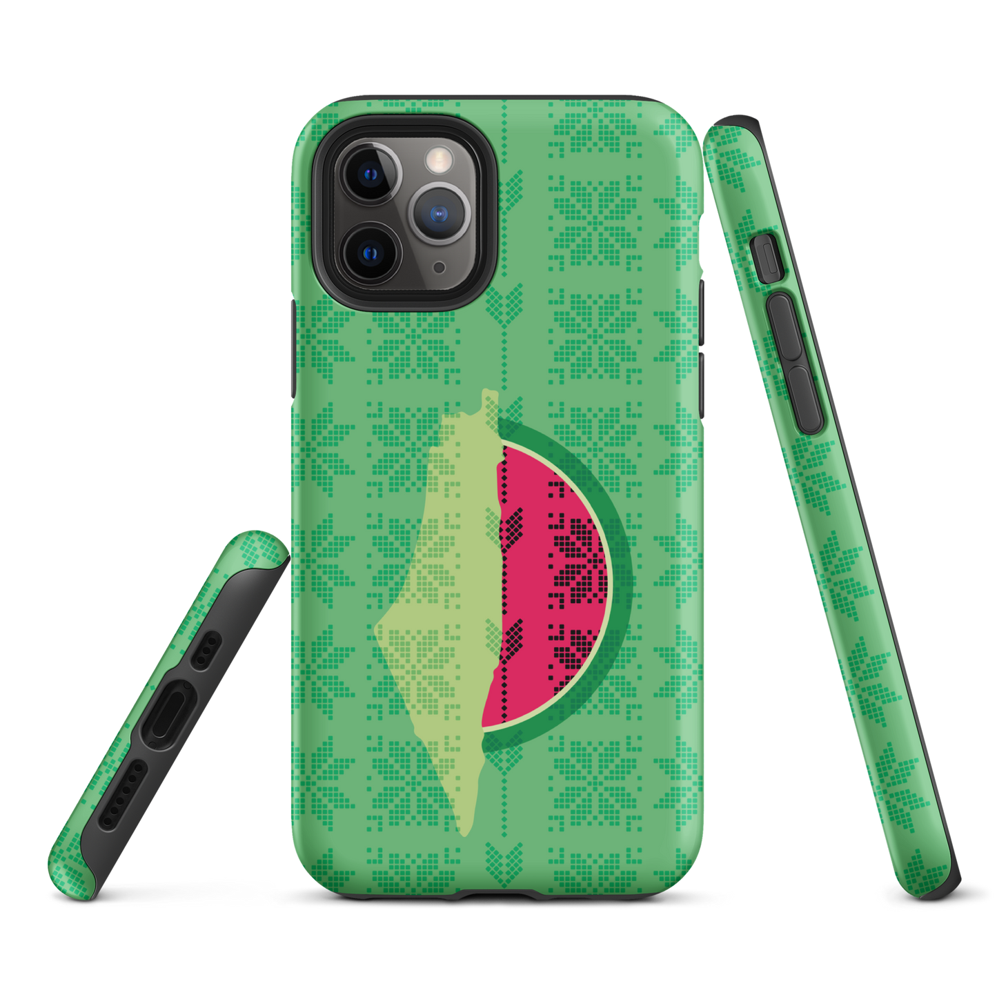 Palestine Map Watermelon Tatreez Tough iPhone Case