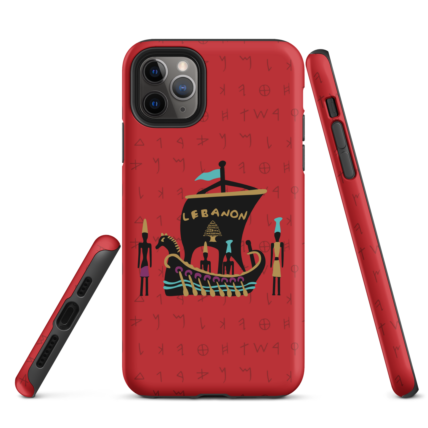 Lebanon Pheonician Tough iPhone Case