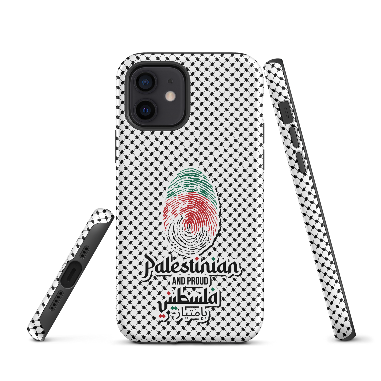 Palestine Falstni Fingerprint Tough iPhone Case