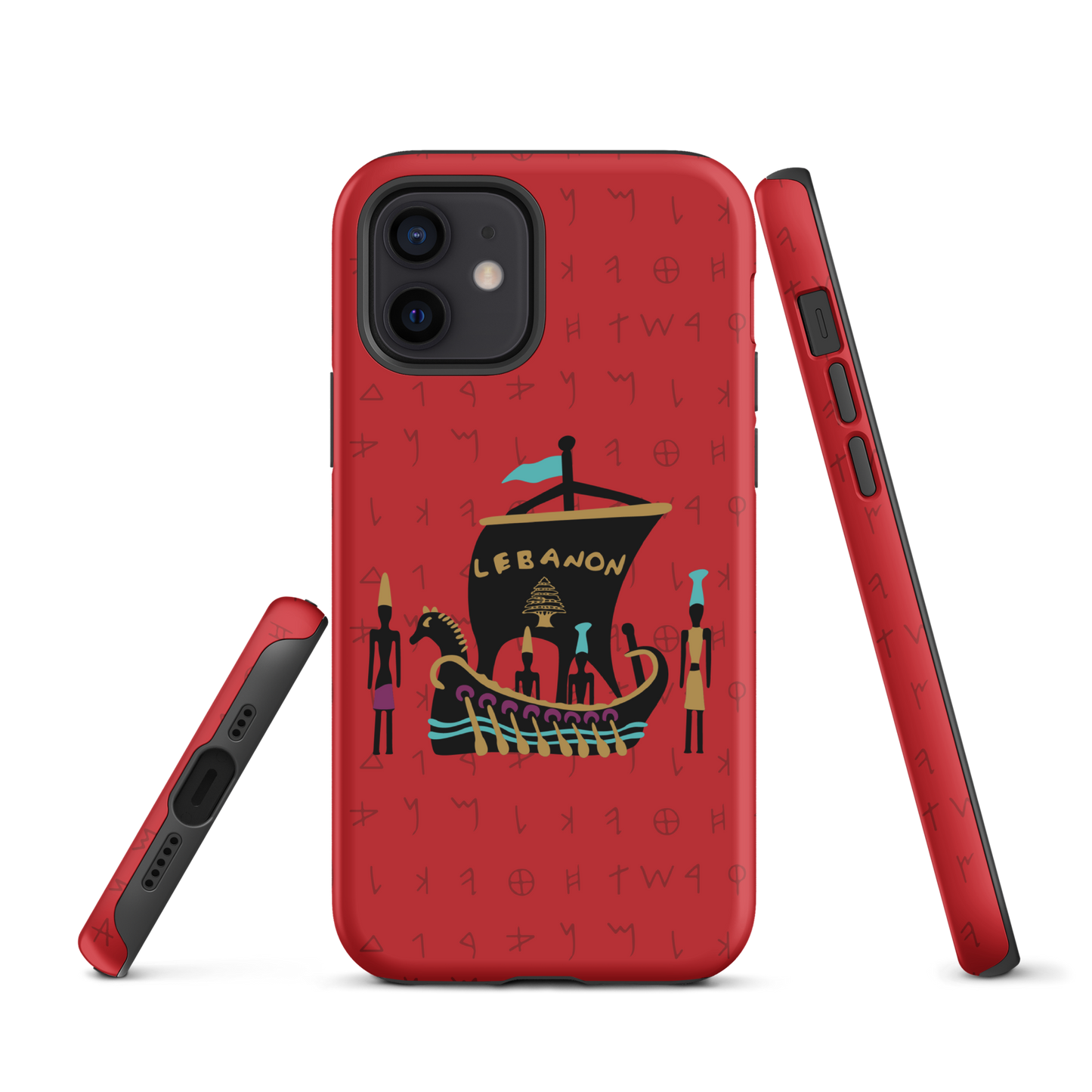 Lebanon Pheonician Tough iPhone Case