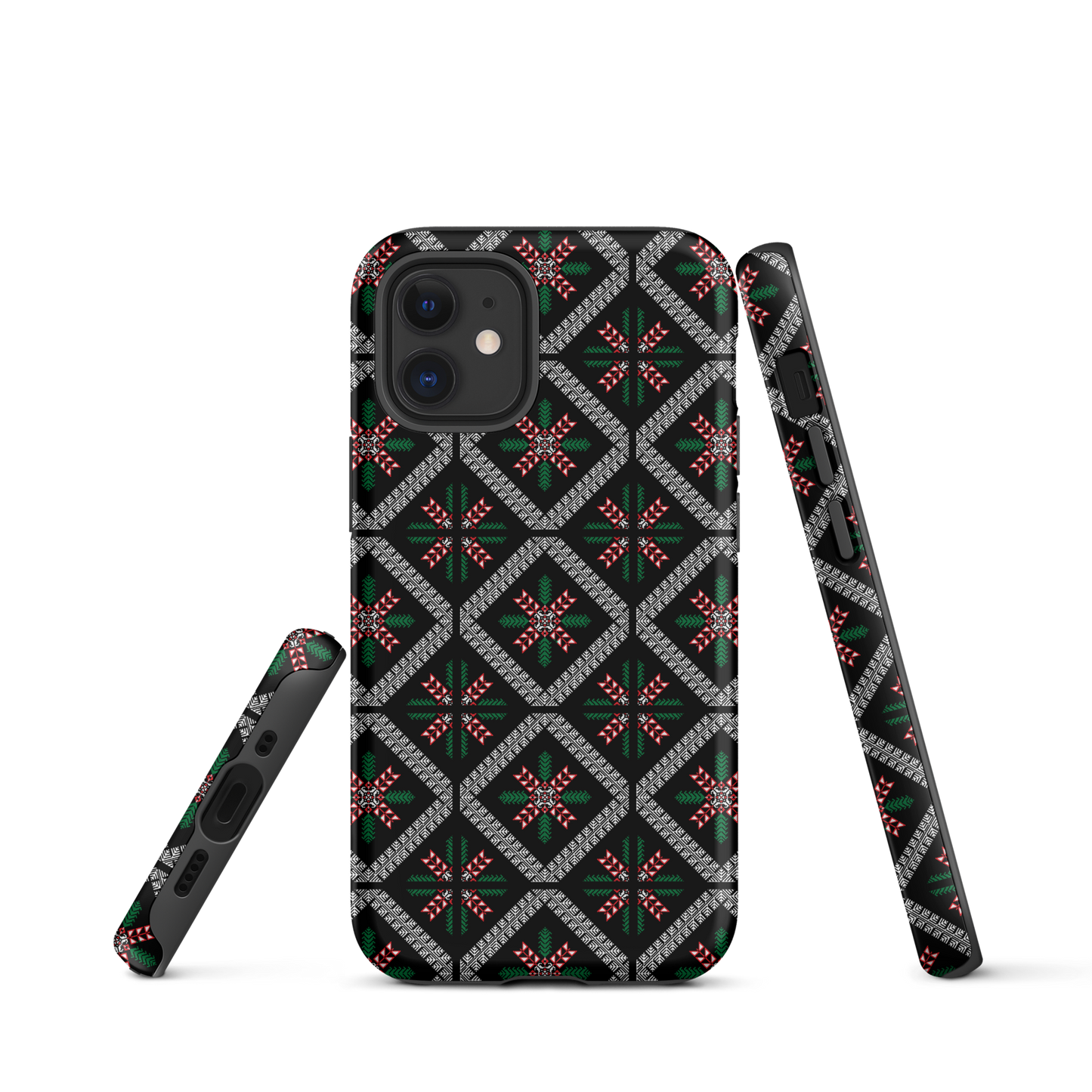 Coque et skin iPhone résistant au motif Tatriz palestinien