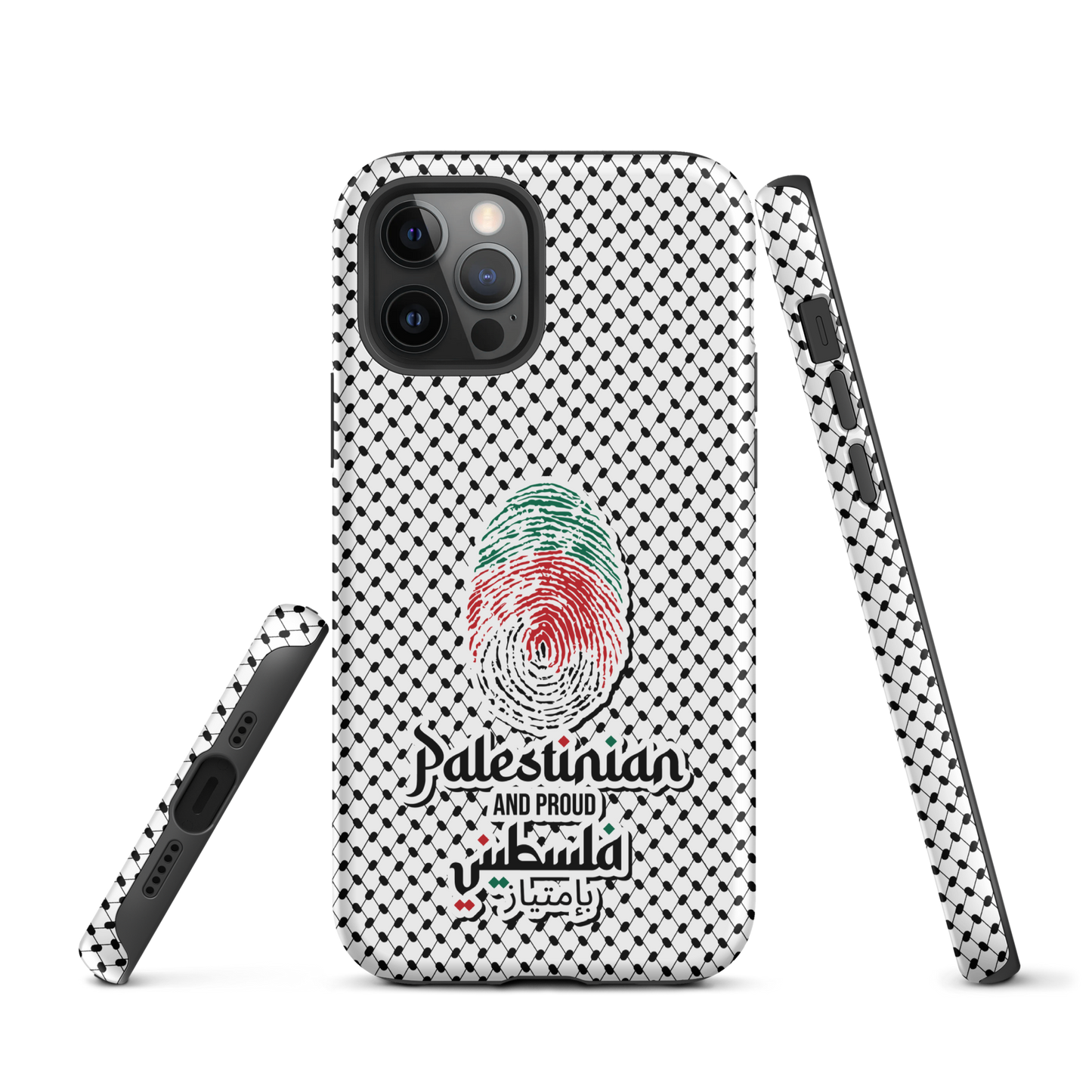 Palestine Falstni Fingerprint Tough iPhone Case