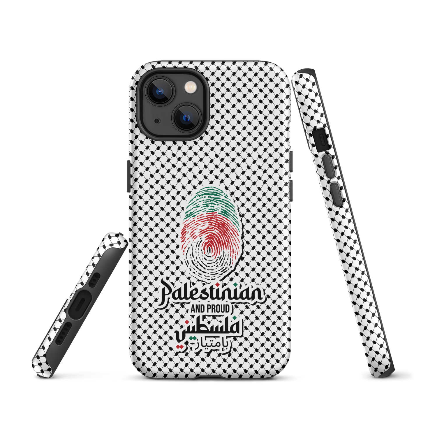 Palestine Falstni Fingerprint Tough iPhone Case