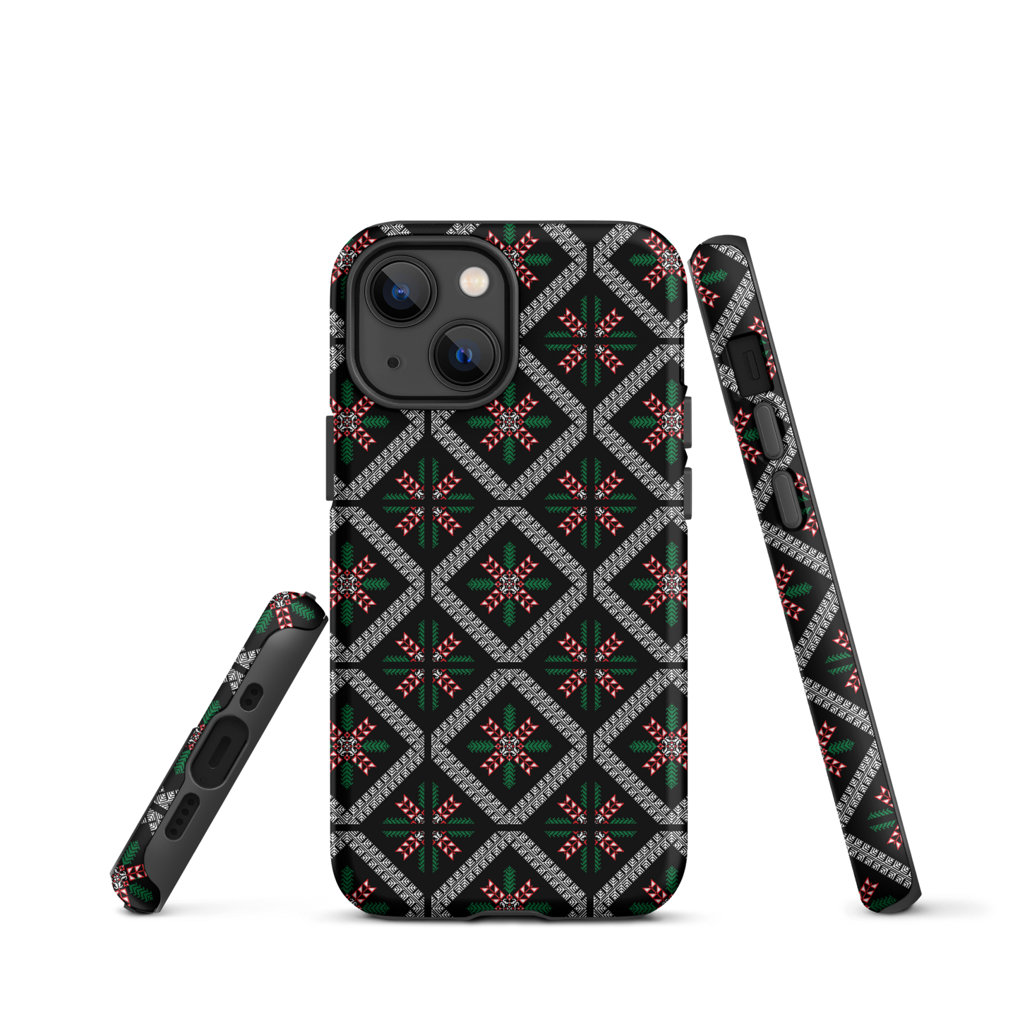 Coque et skin iPhone résistant au motif Tatriz palestinien