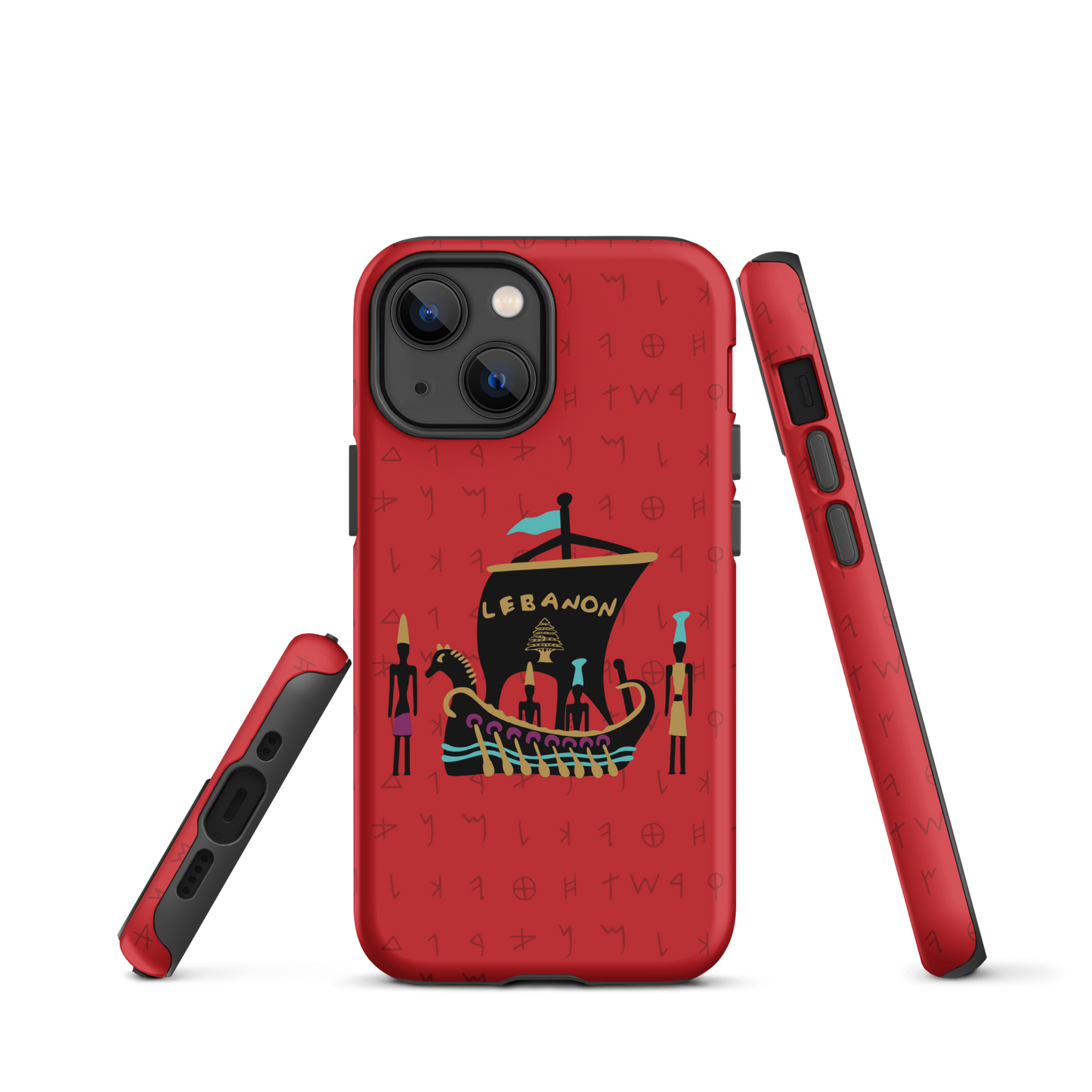 Lebanon Pheonician Tough iPhone Case