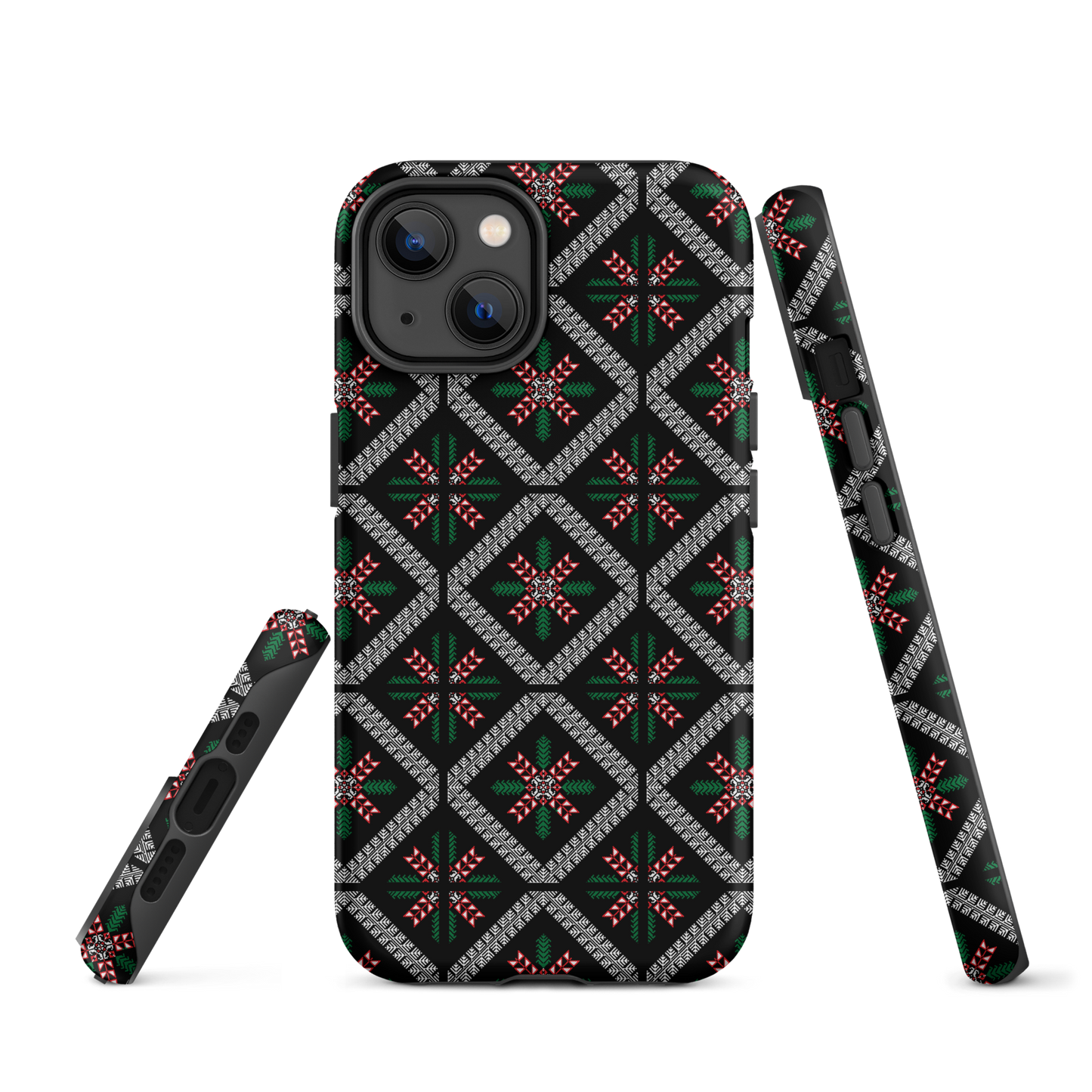 Coque et skin iPhone résistant au motif Tatriz palestinien