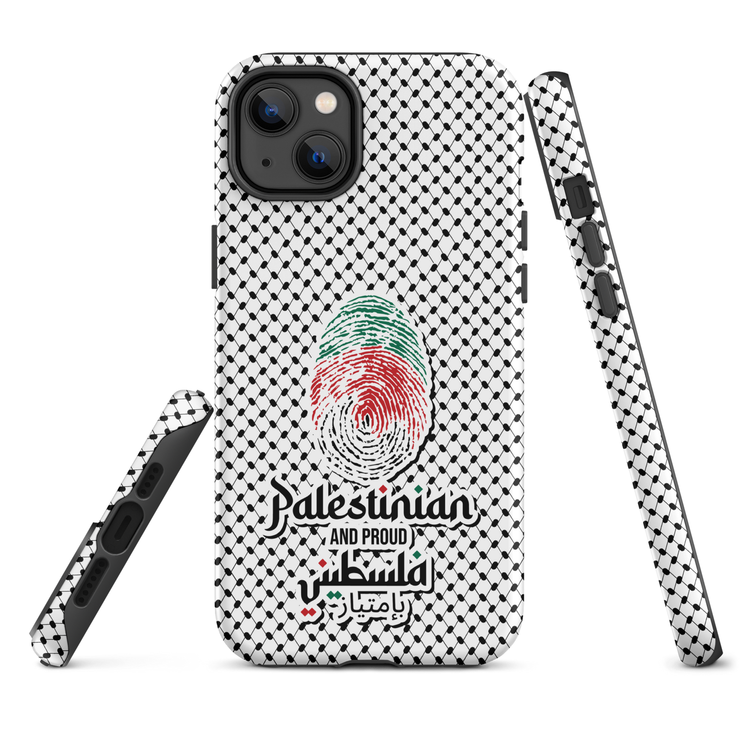 Palestine Falstni Fingerprint Tough iPhone Case