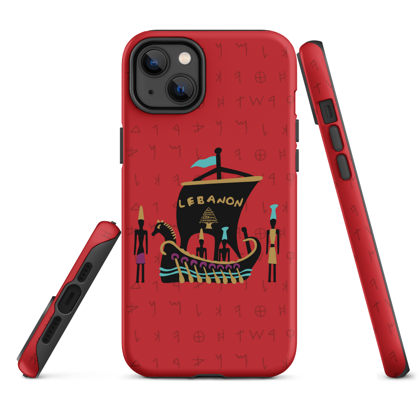 Lebanon Pheonician Tough iPhone Case