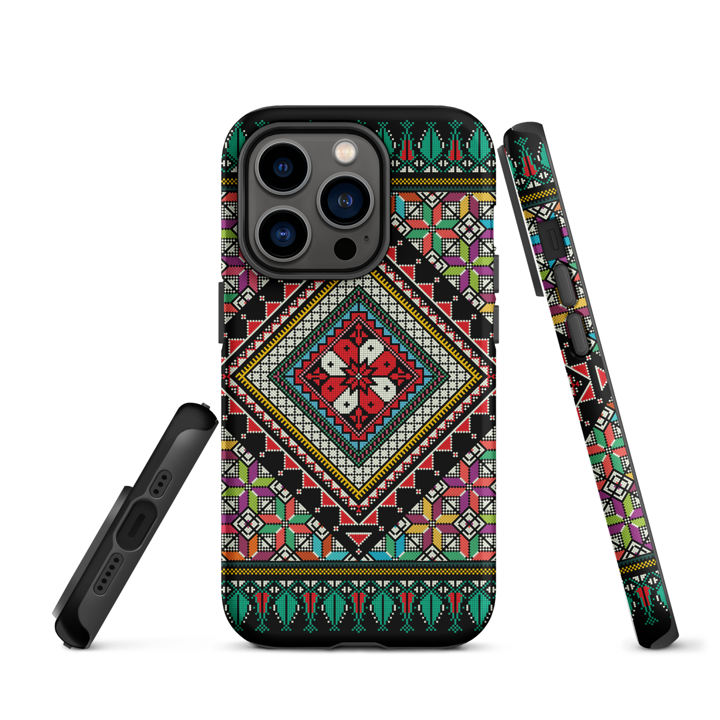 Palestinian Tatriz Colorful Pattern Tough iPhone Case