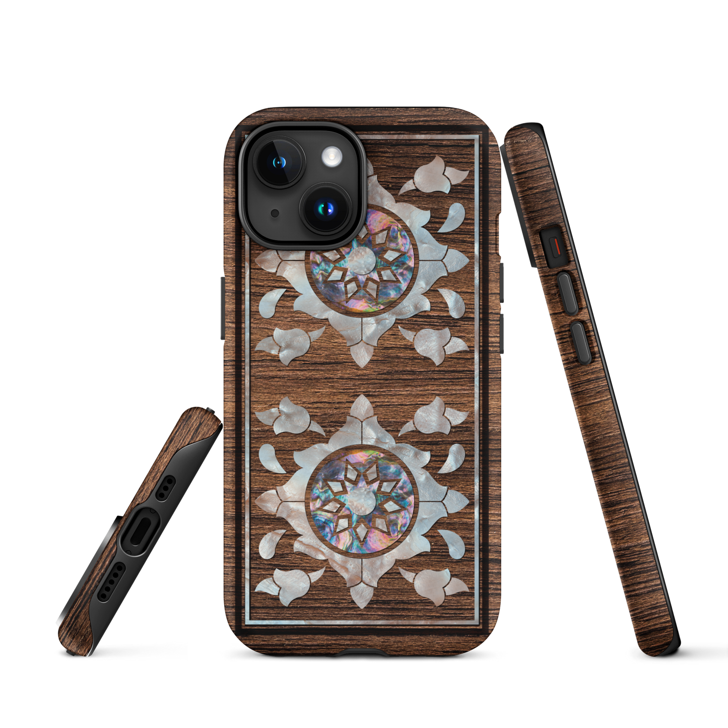 Syrian Mozaic Arabesque Floral Pearl Tough iPhone Cover