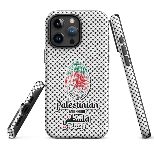 Palestine Falstni Fingerprint Tough iPhone Case