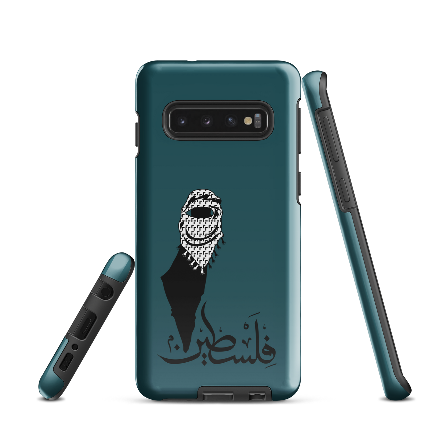 Palestine Kuffieh Map Teal Samsung Tough Cover