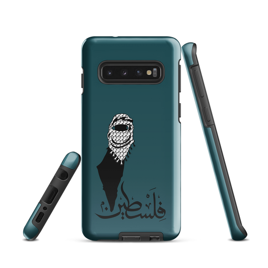 Palestine Kuffieh Map Teal Samsung Tough Cover