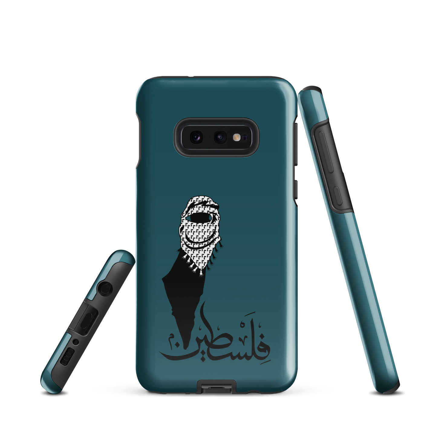 Palestine Kuffieh Map Teal Samsung Tough Cover