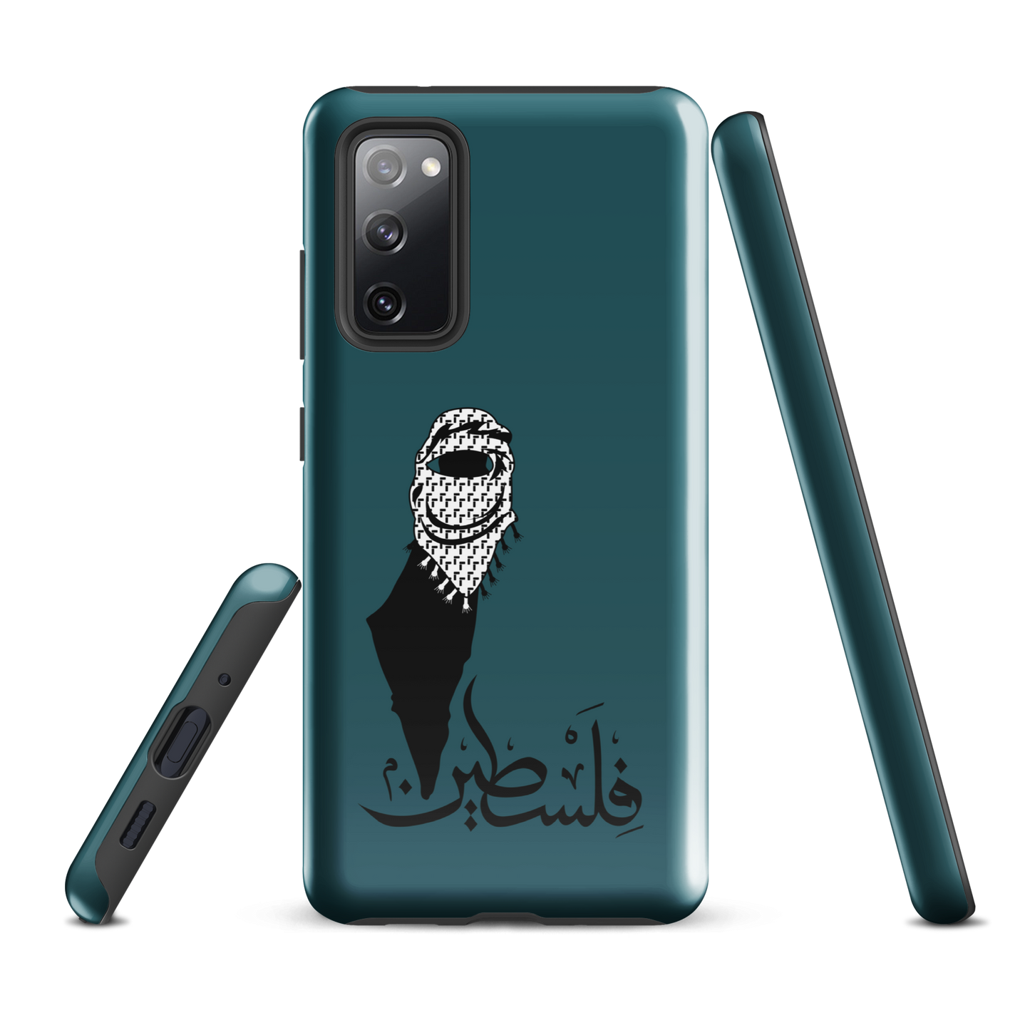 Palestine Kuffieh Map Teal Samsung Tough Cover