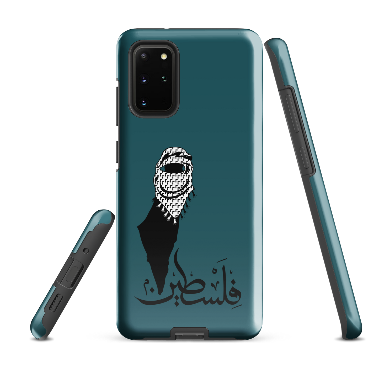 Palestine Kuffieh Map Teal Samsung Tough Cover