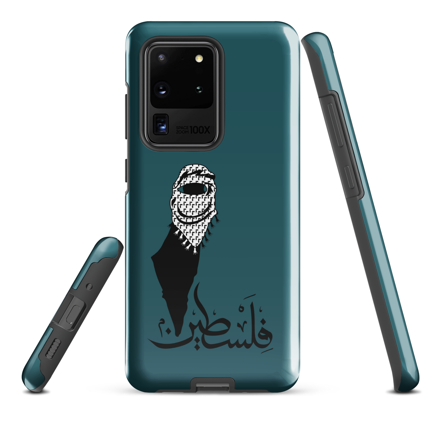 Palestine Kuffieh Map Teal Samsung Tough Cover