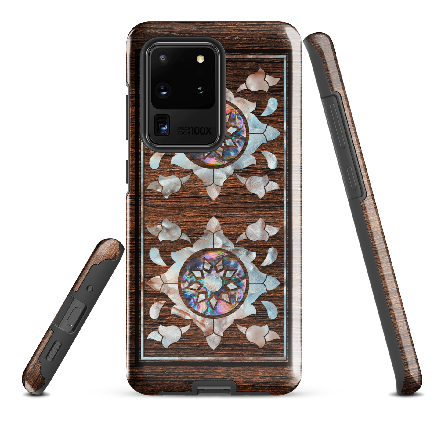 Syrian Mozaic Arabesque Floral Pearl Samsung Tough Cover