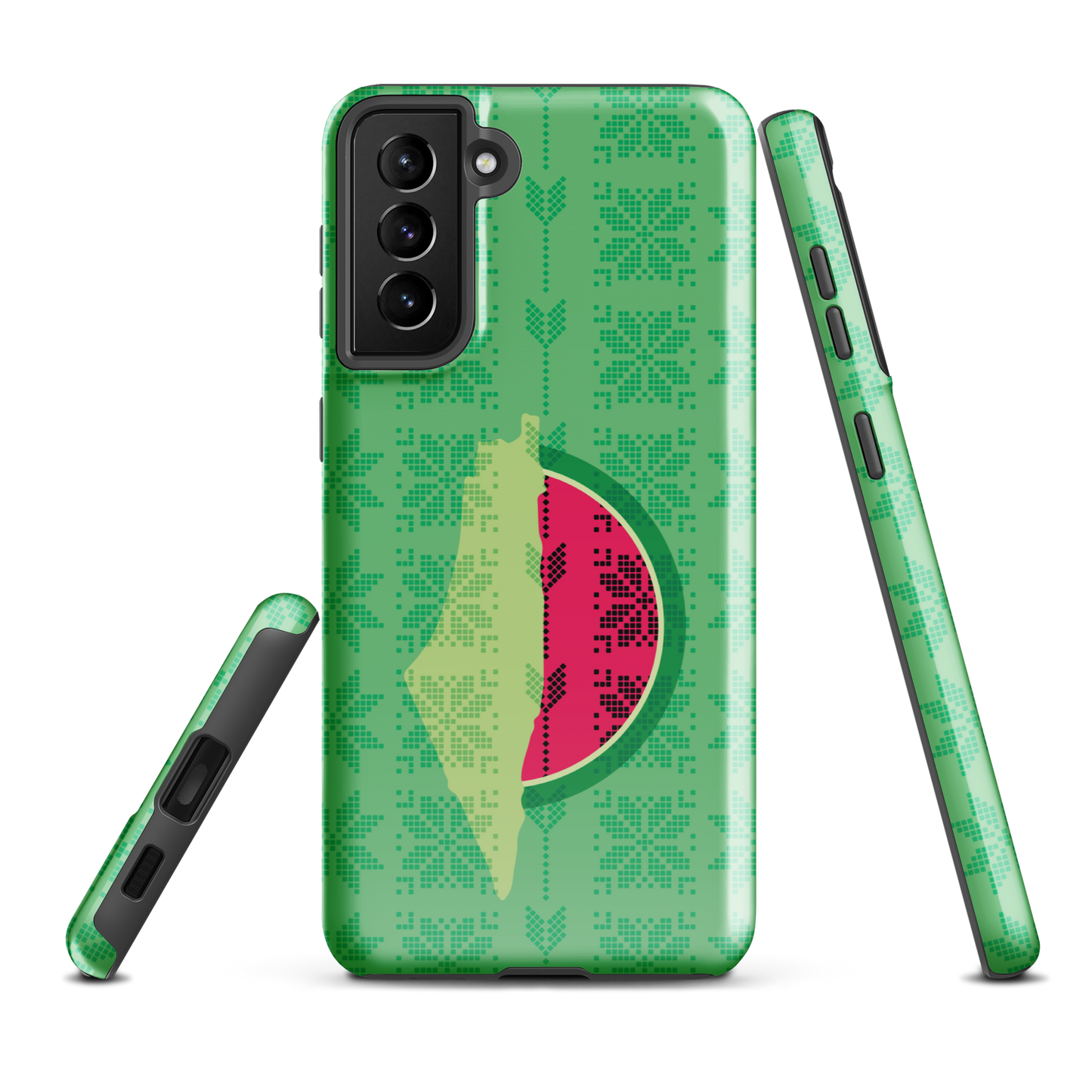 Palestine Map Watermelon Tatreez Samsung Tough Cover