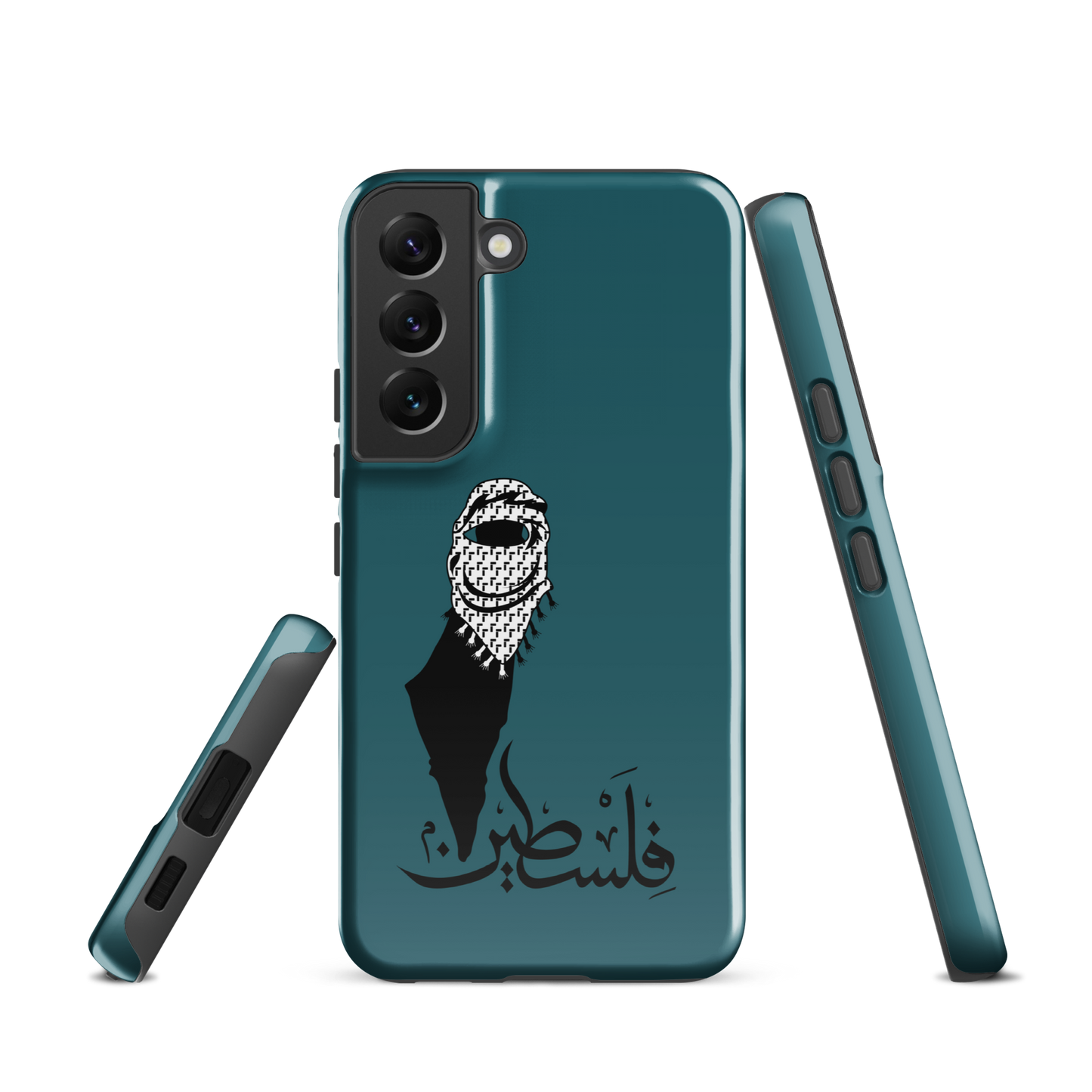 Palestine Kuffieh Map Teal Samsung Tough Cover