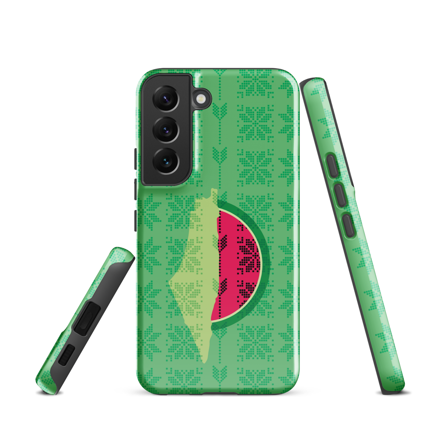 Palestine Map Watermelon Tatreez Samsung Tough Cover