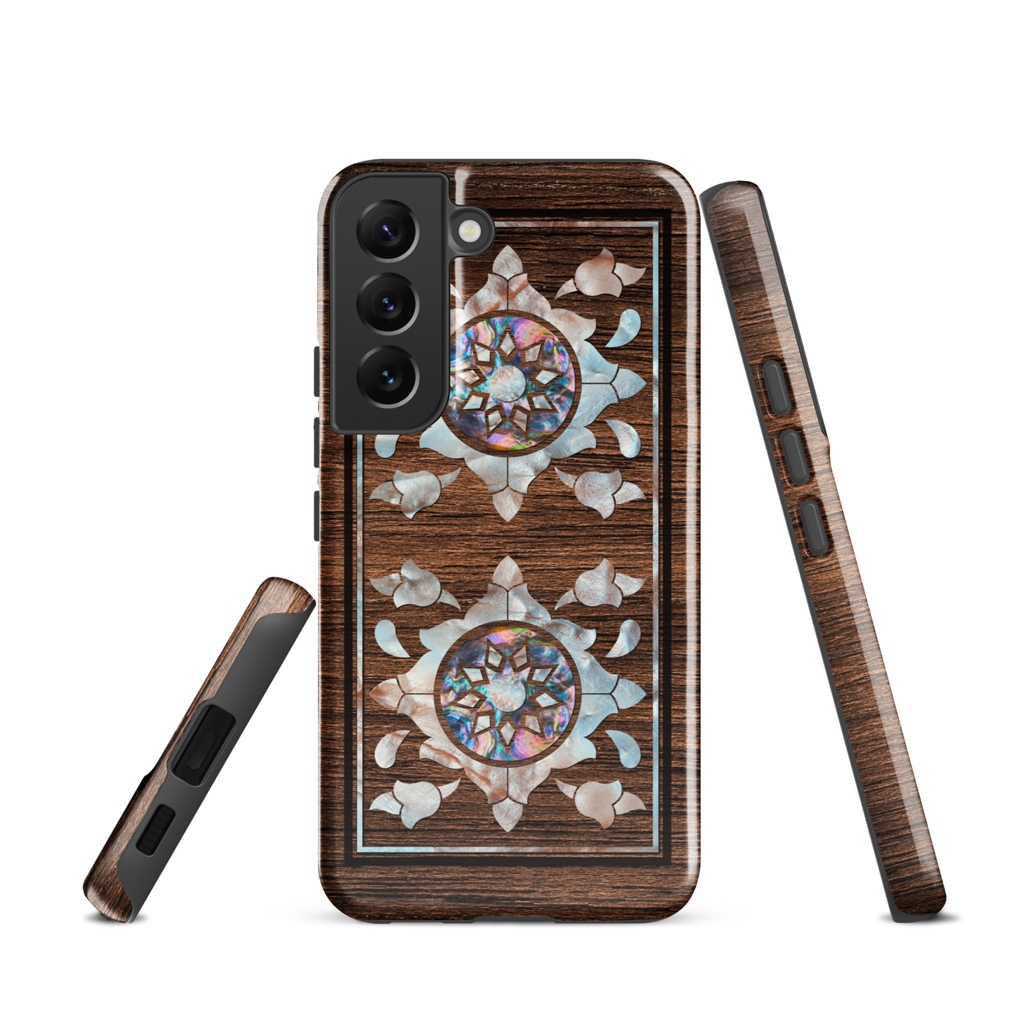 Syrian Mozaic Arabesque Floral Pearl Samsung Tough Cover