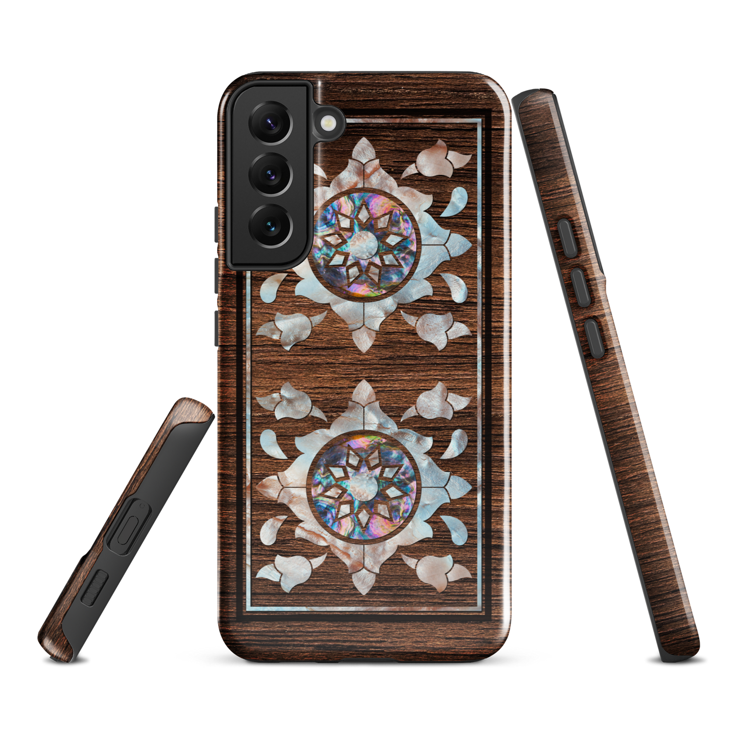 Syrian Mozaic Arabesque Floral Pearl Samsung Tough Cover