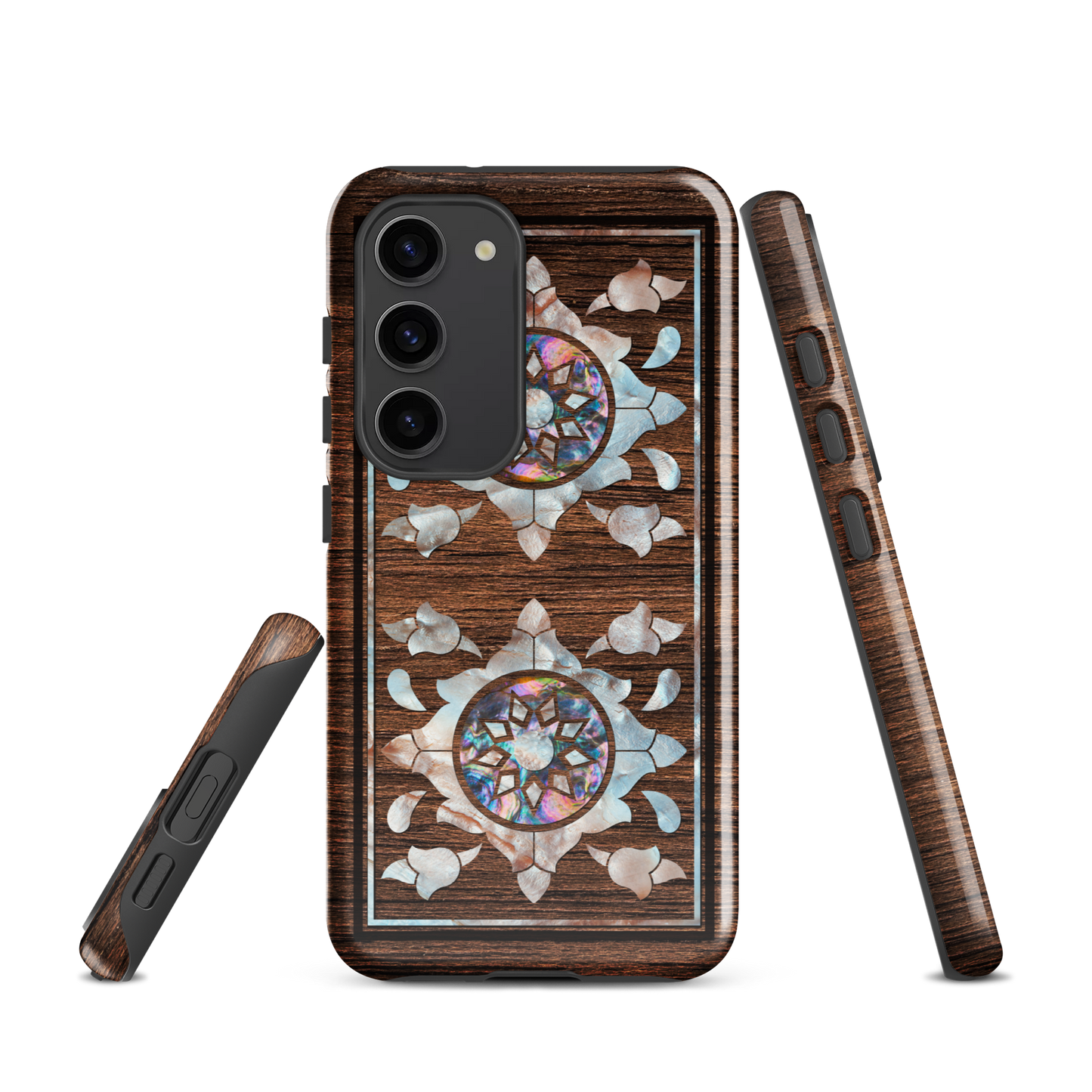 Syrian Mozaic Arabesque Floral Pearl Samsung Tough Cover