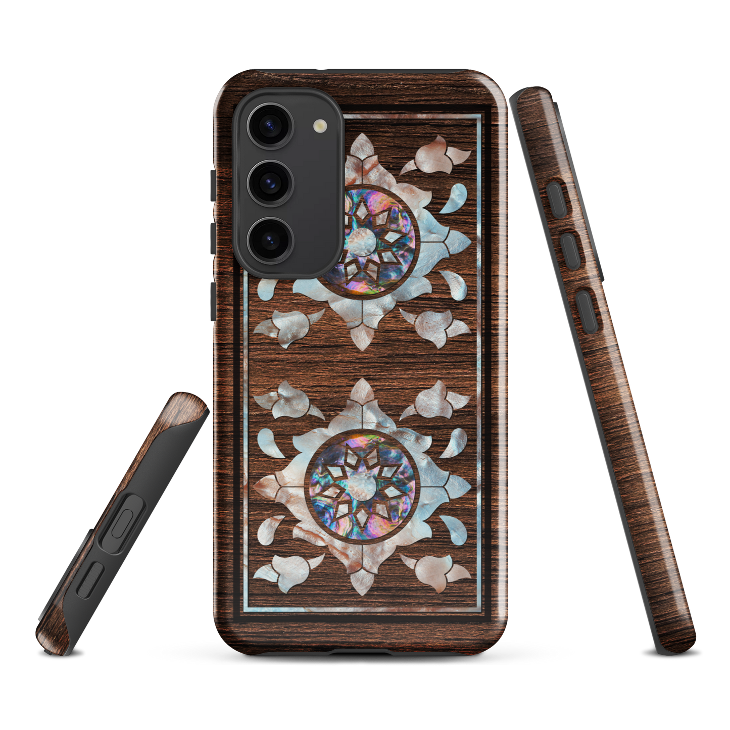 Syrian Mozaic Arabesque Floral Pearl Samsung Tough Cover