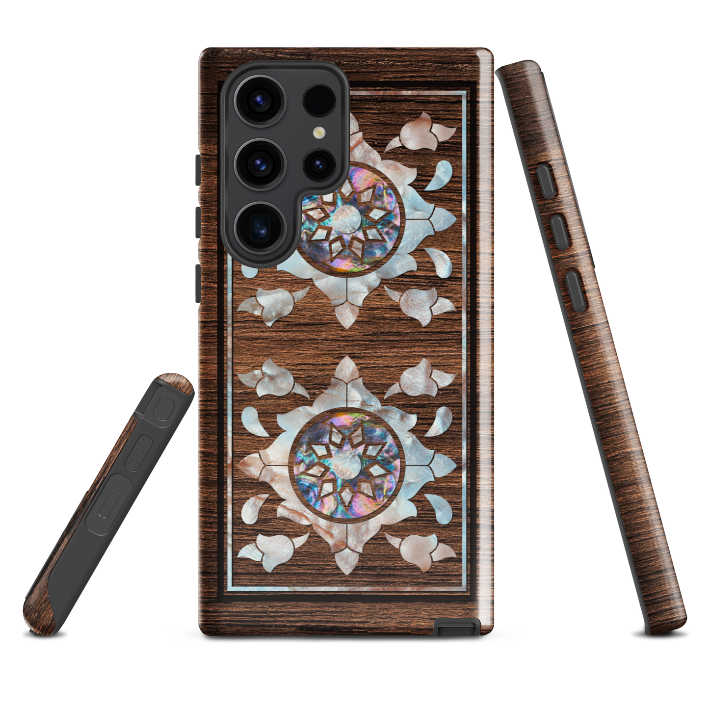 Syrian Mozaic Arabesque Floral Pearl Samsung Tough Cover