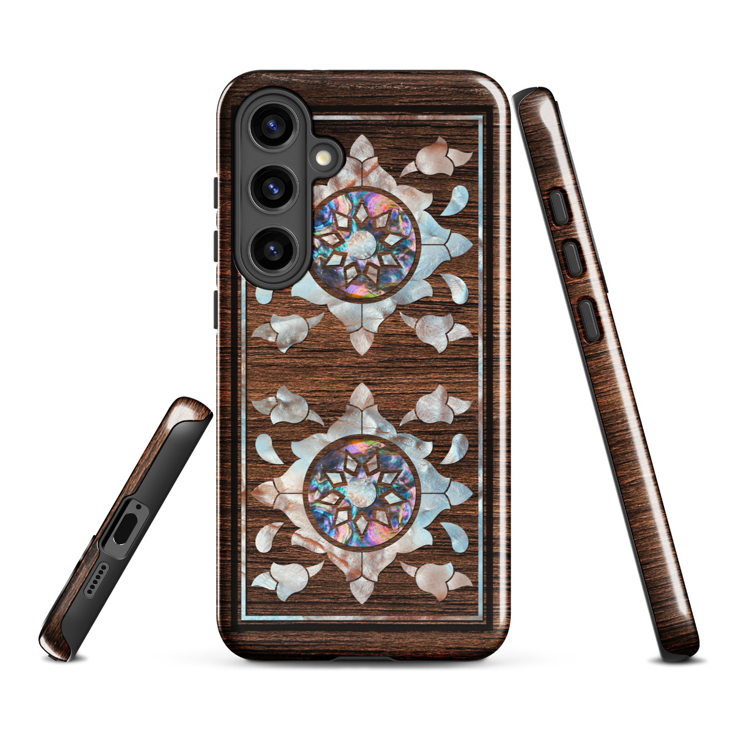 Syrian Mozaic Arabesque Floral Pearl Samsung Tough Cover