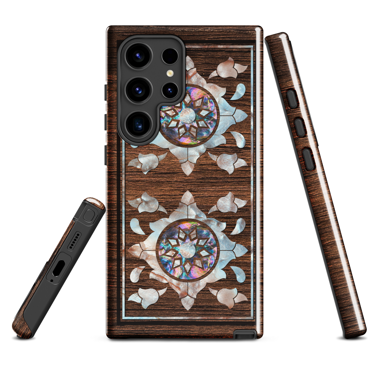 Syrian Mozaic Arabesque Floral Pearl Samsung Tough Cover