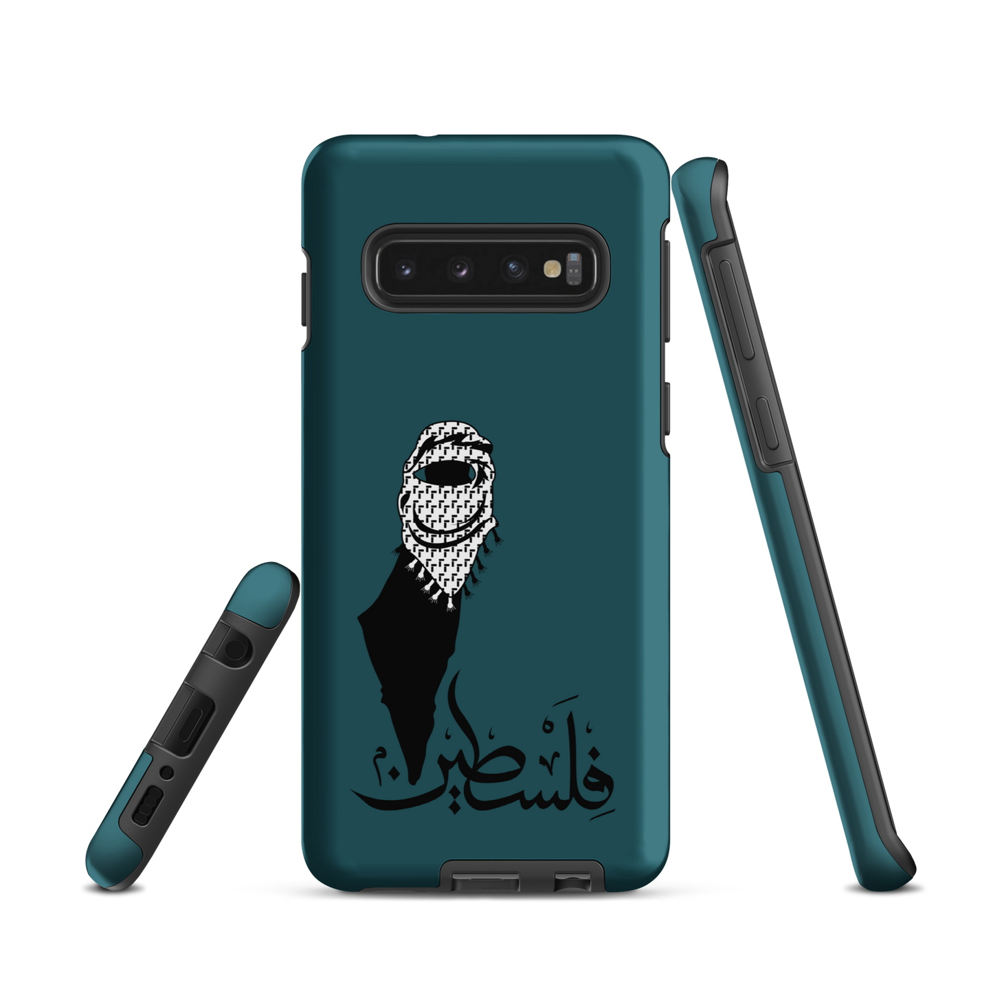 Palestine Kuffieh Map Teal Samsung Tough Cover