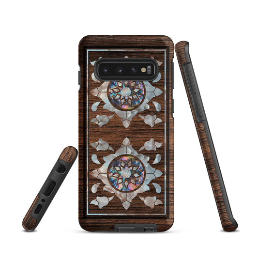 Syrian Mozaic Arabesque Floral Pearl Samsung Tough Cover