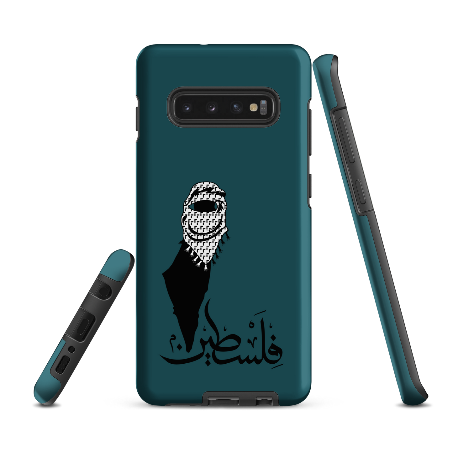 Palestine Kuffieh Map Teal Samsung Tough Cover