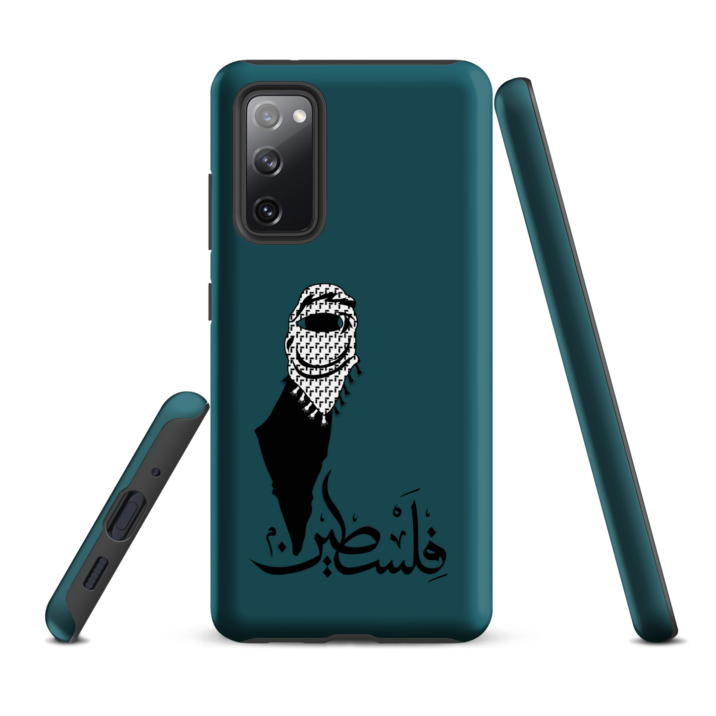 Palestine Kuffieh Map Teal Samsung Tough Cover