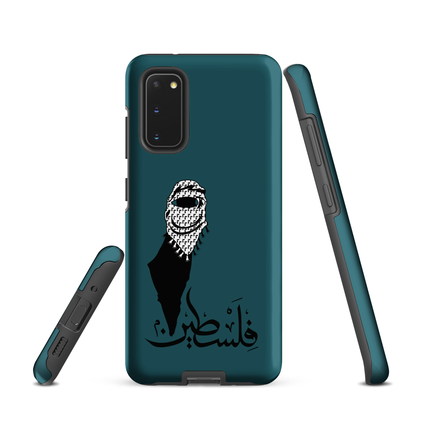 Palestine Kuffieh Map Teal Samsung Tough Cover