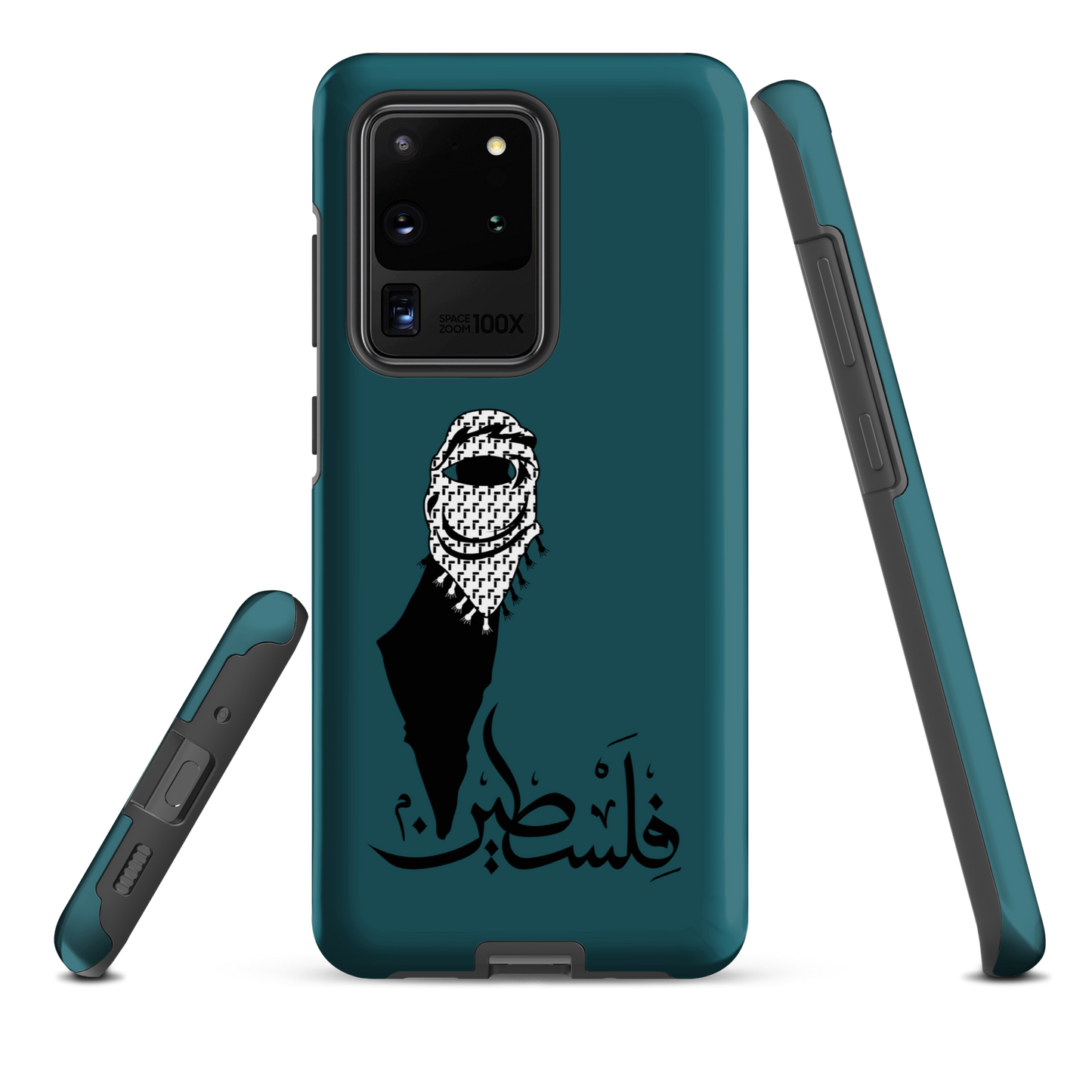 Palestine Kuffieh Map Teal Samsung Tough Cover