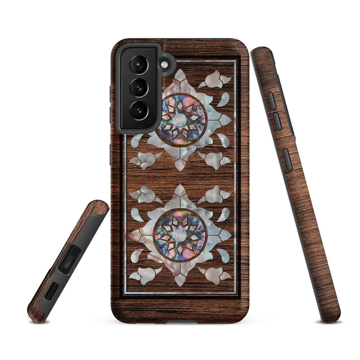 Syrian Mozaic Arabesque Floral Pearl Samsung Tough Cover