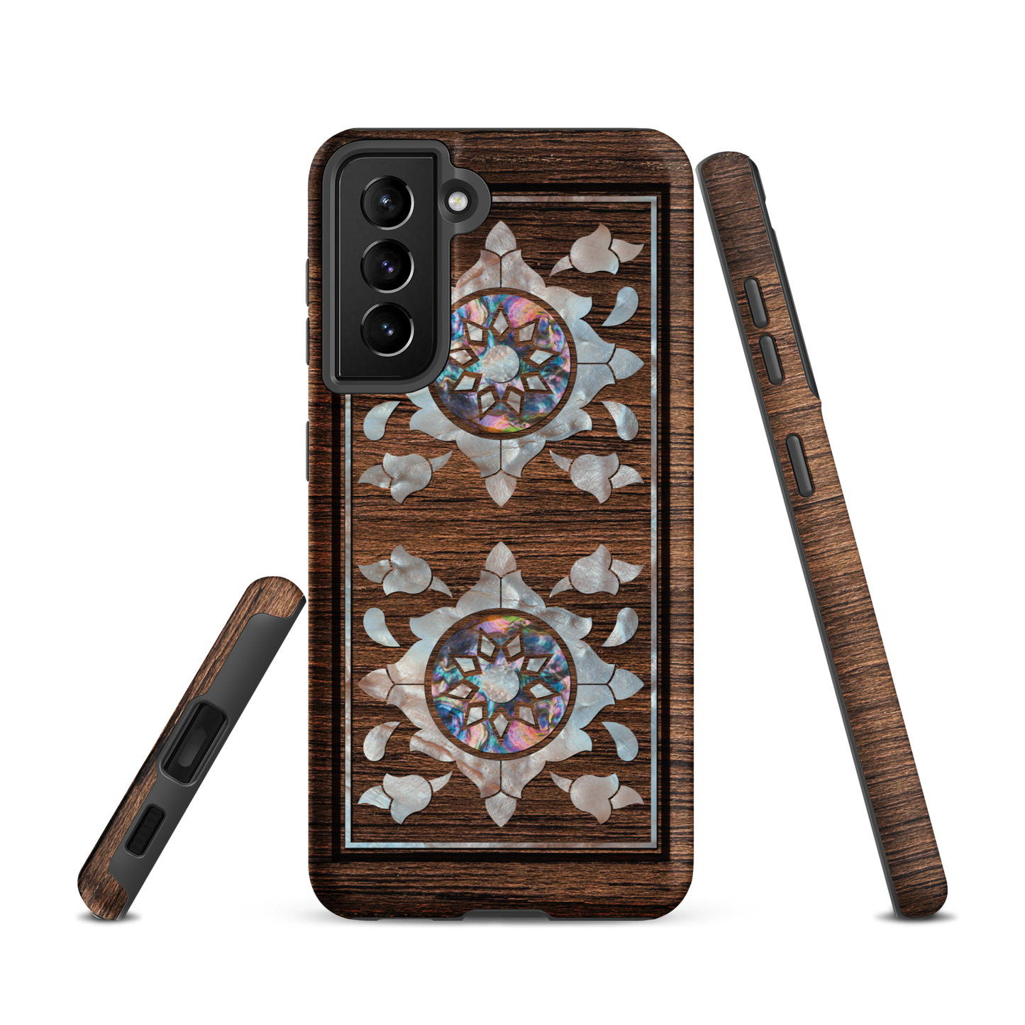 Syrian Mozaic Arabesque Floral Pearl Samsung Tough Cover