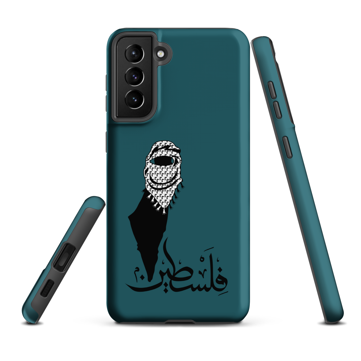 Palestine Kuffieh Map Teal Samsung Tough Cover