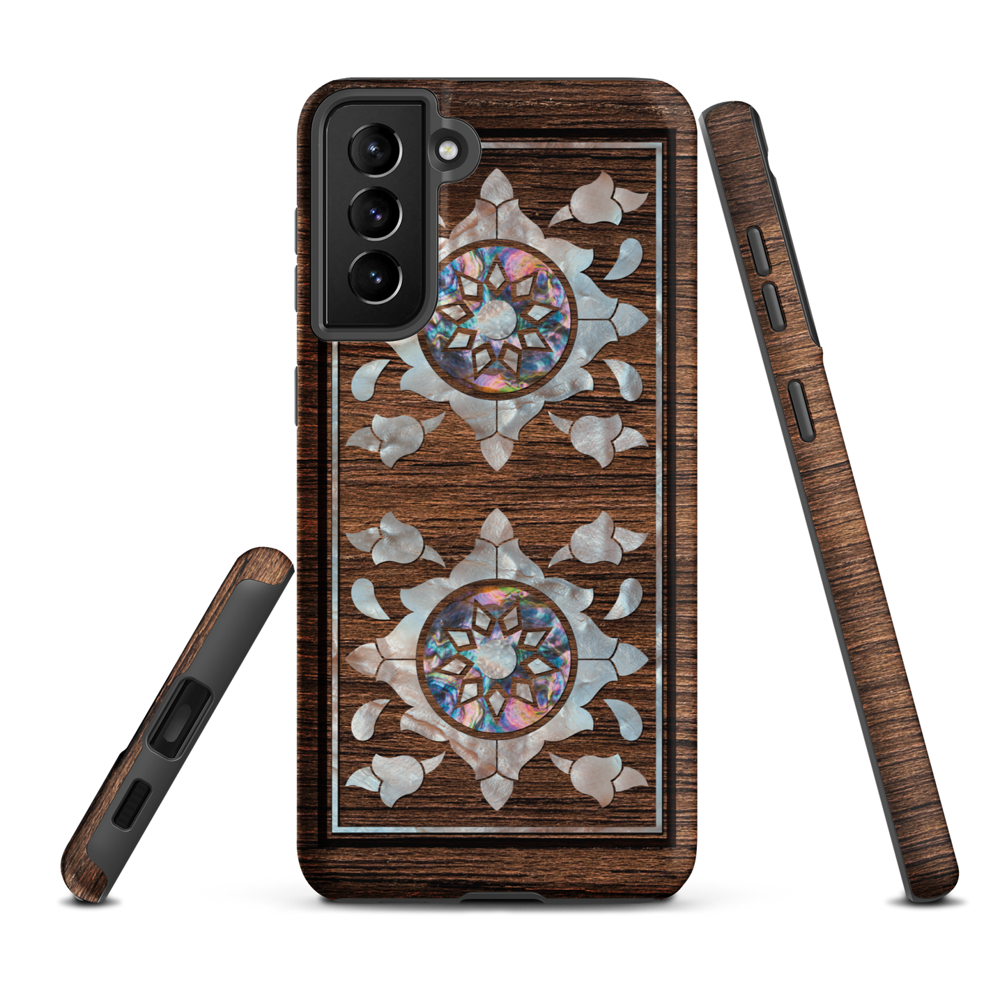 Syrian Mozaic Arabesque Floral Pearl Samsung Tough Cover