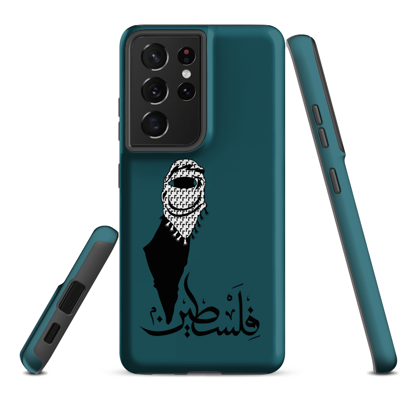 Palestine Kuffieh Map Teal Samsung Tough Cover