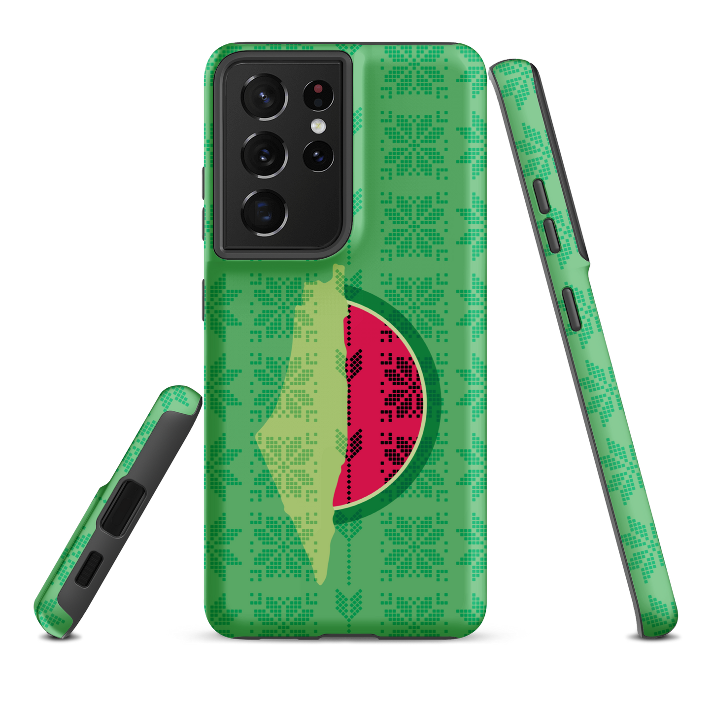 Palestine Map Watermelon Tatreez Samsung Tough Cover