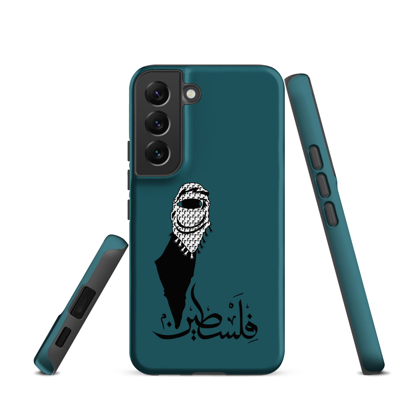 Palestine Kuffieh Map Teal Samsung Tough Cover