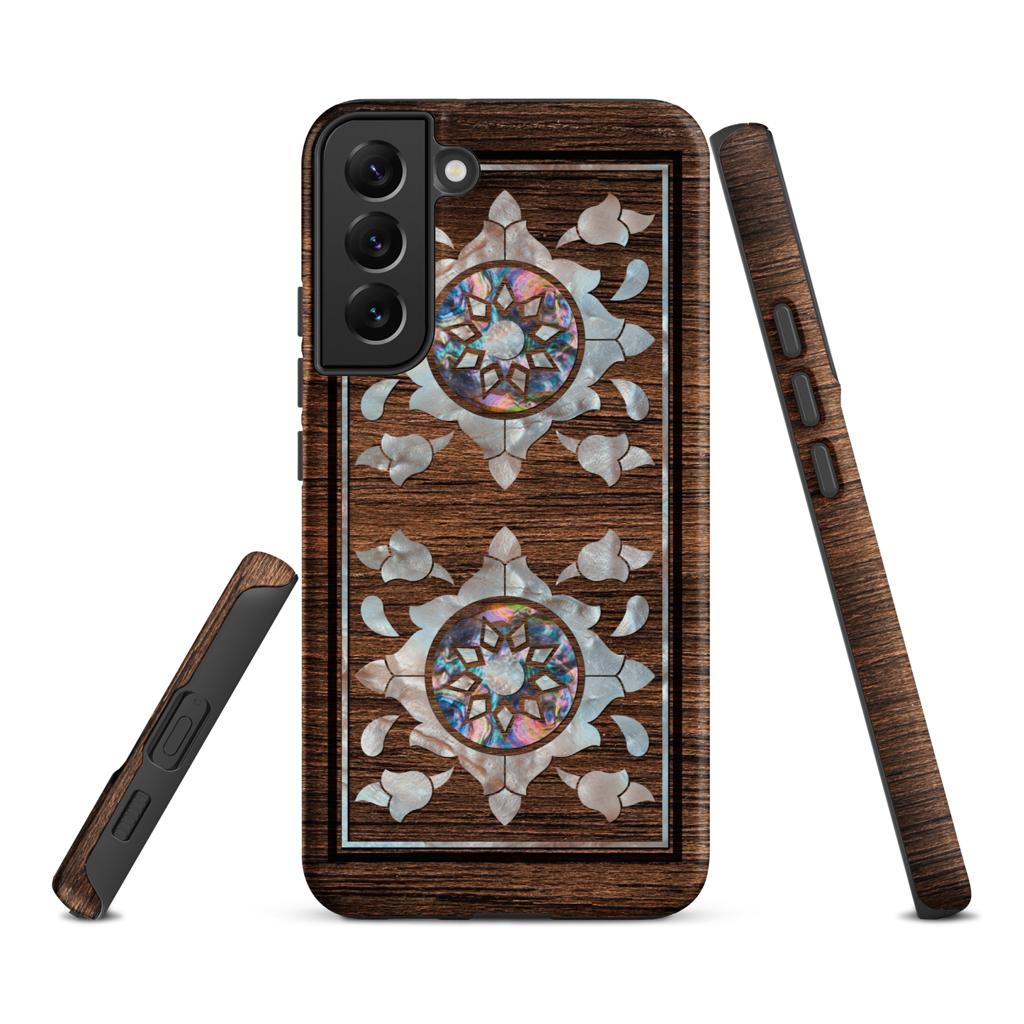 Syrian Mozaic Arabesque Floral Pearl Samsung Tough Cover