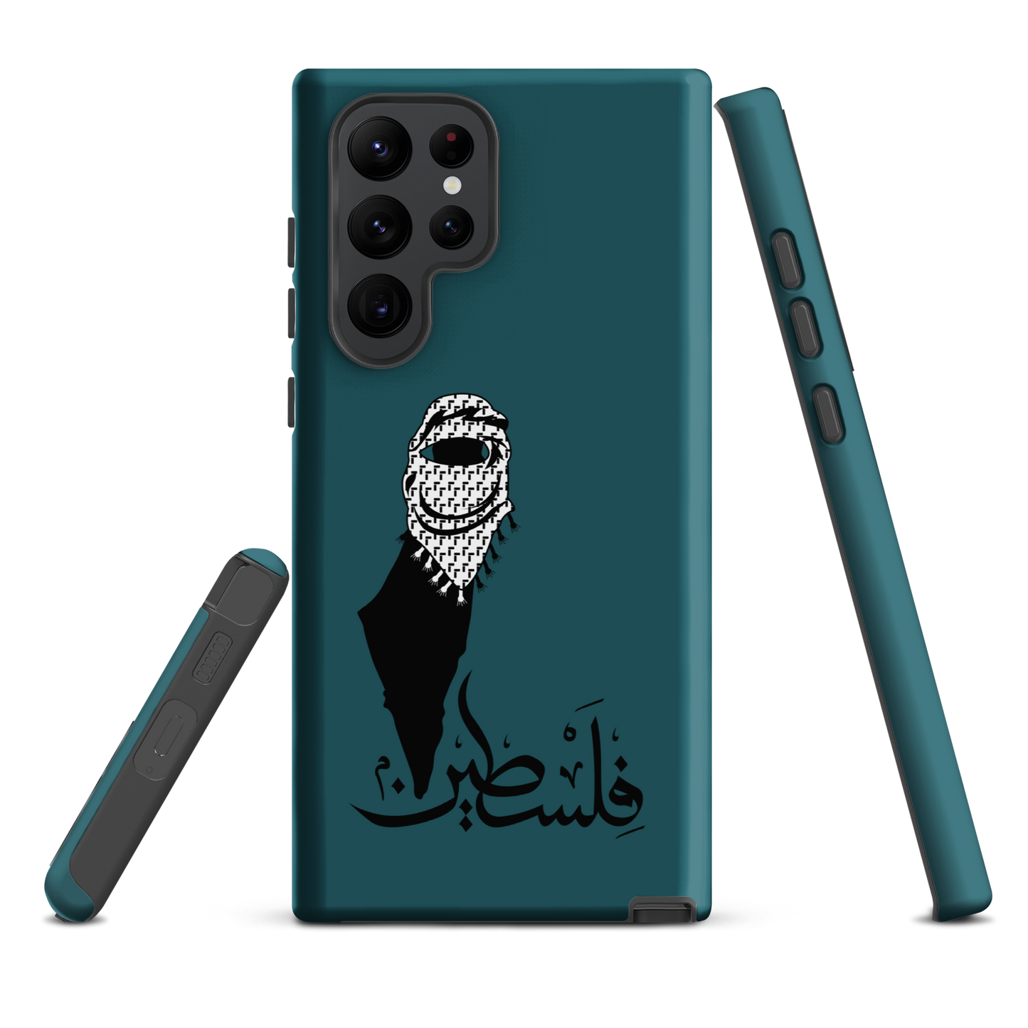 Palestine Kuffieh Map Teal Samsung Tough Cover