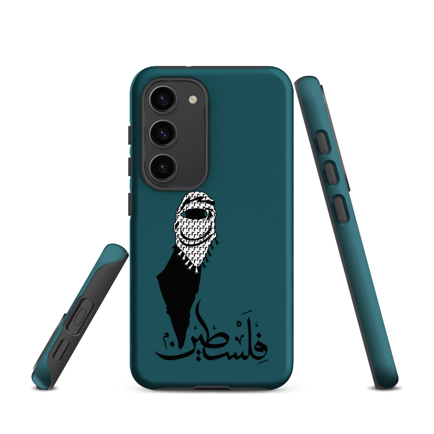 Palestine Kuffieh Map Teal Samsung Tough Cover