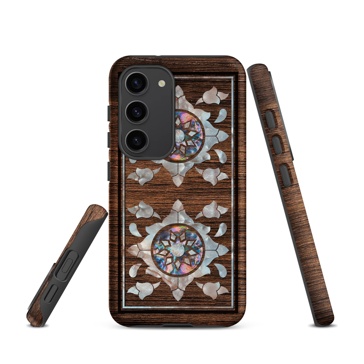 Syrian Mozaic Arabesque Floral Pearl Samsung Tough Cover